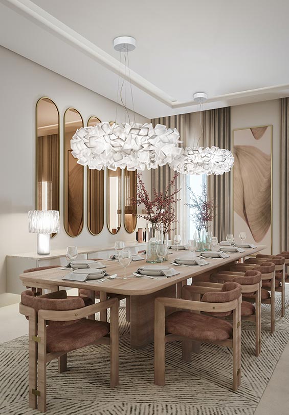 Clizia Pendant Large White