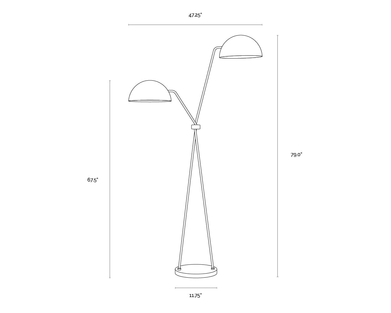 Faven Floor Lamp Black