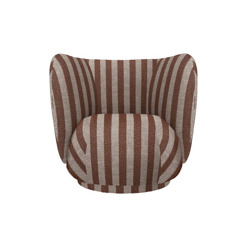 Rico Lounge Chair Swivel Sand/Chocolate