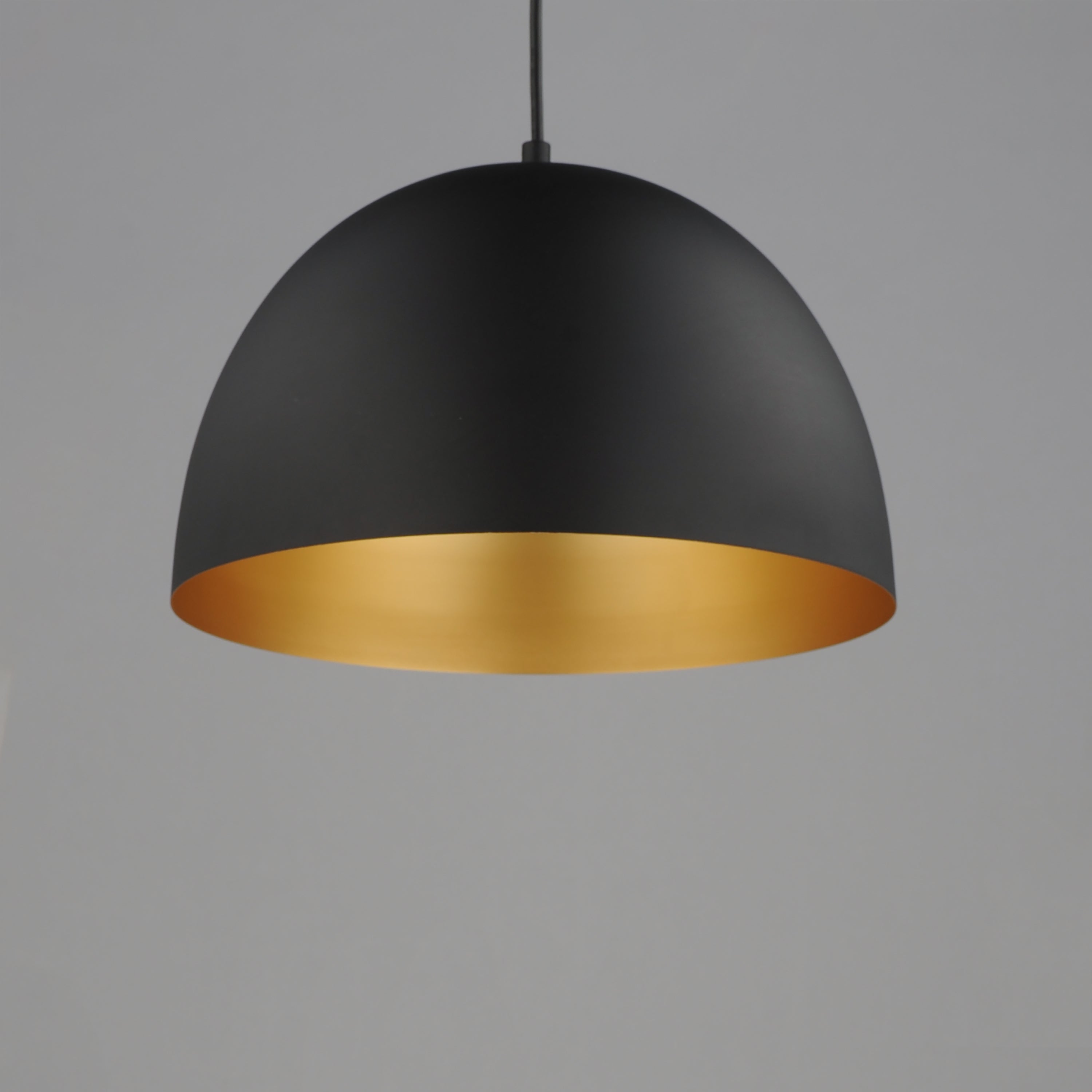 Tova Medium Pendant Black/Gold