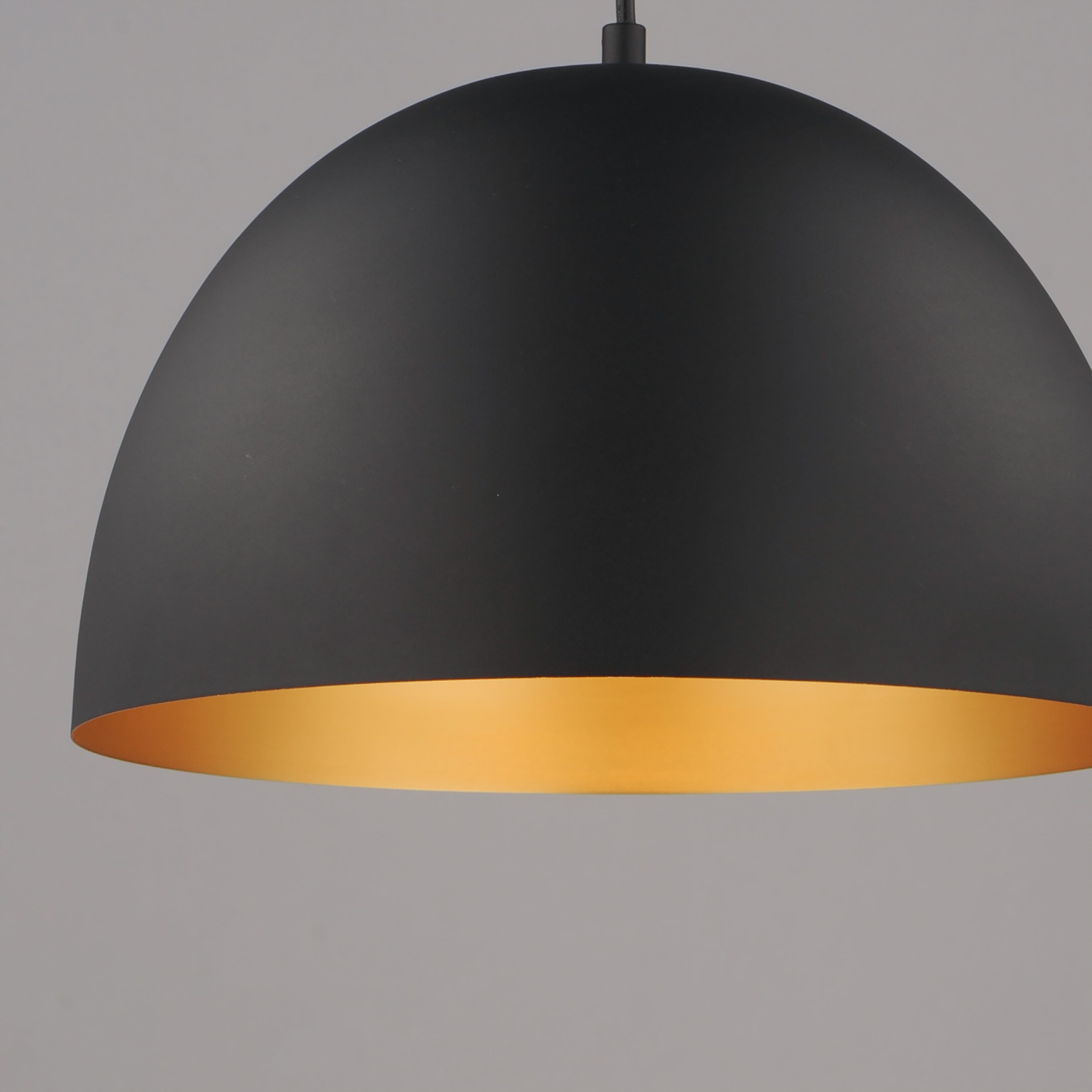 Tova Medium Pendant Black/Gold