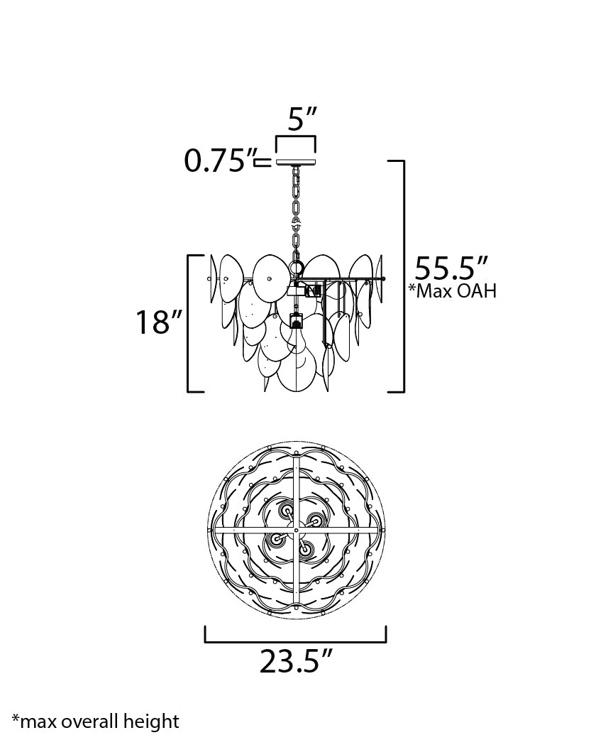 Isla 5 Light Pendant