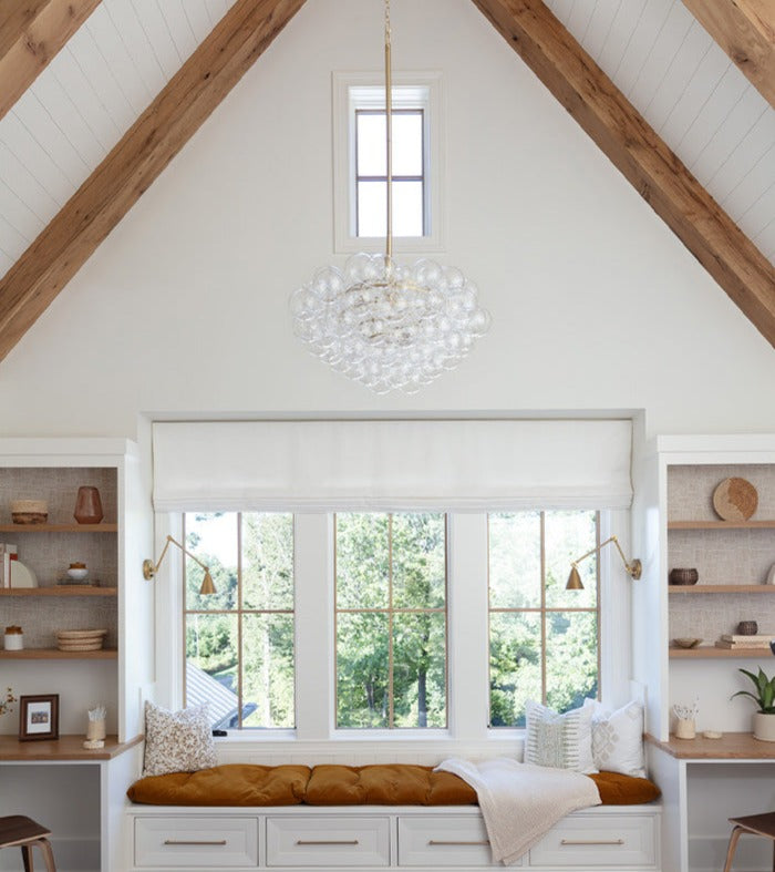 Bubbles Chandelier Brass