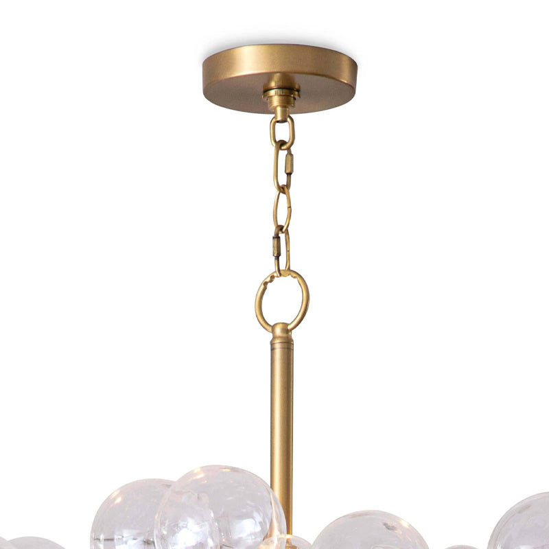 Bubbles Chandelier Brass