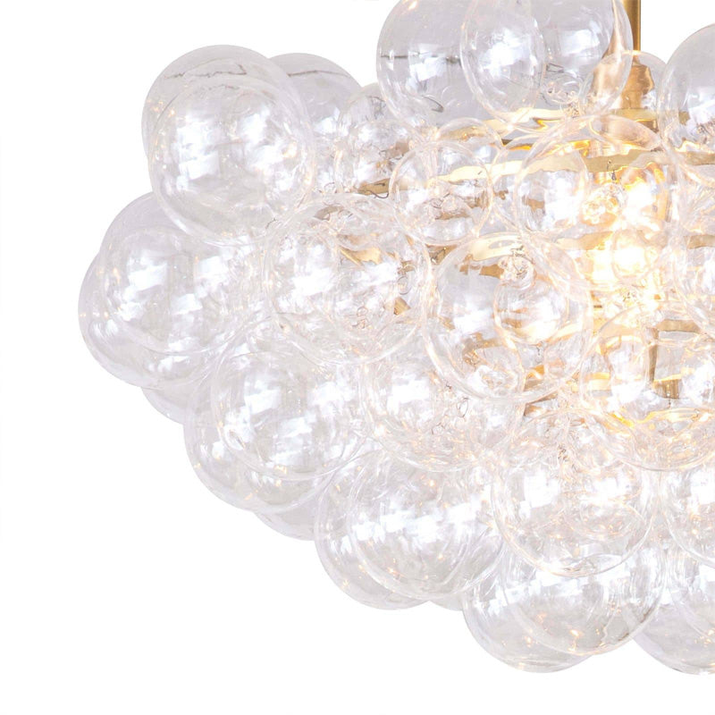 Bubbles Chandelier Brass