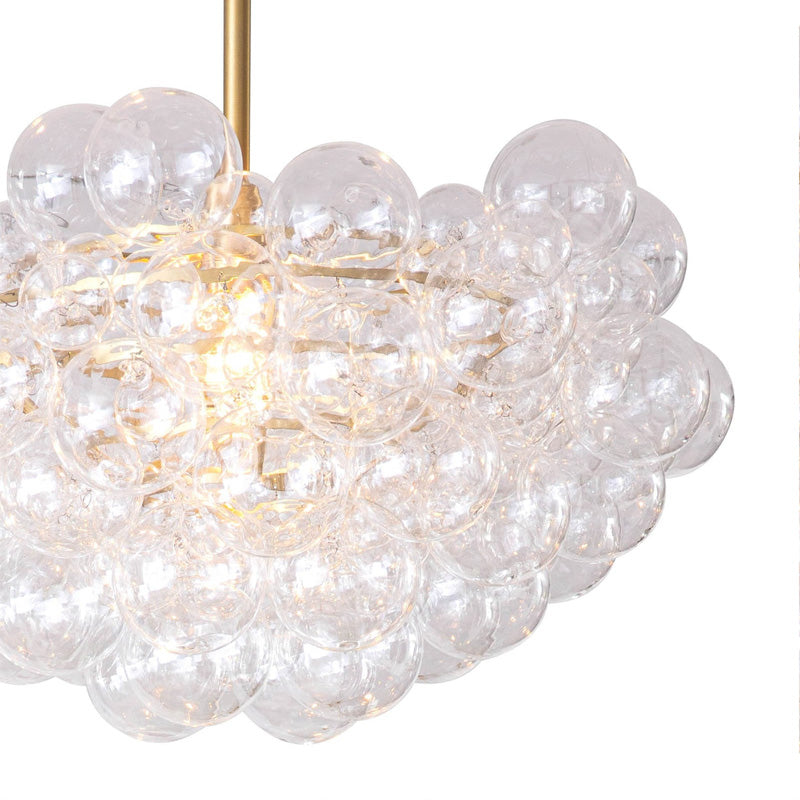 Bubbles Chandelier Brass