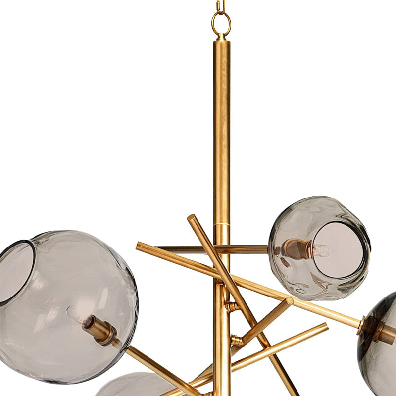 Molten Chandelier Brass