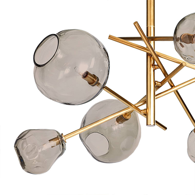 Molten Chandelier Brass