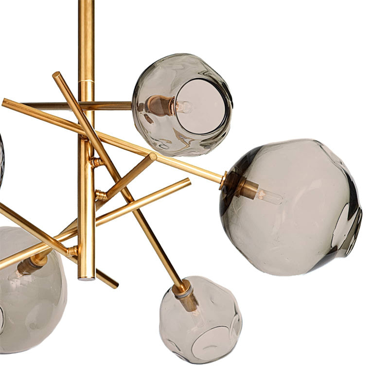 Molten Chandelier Brass