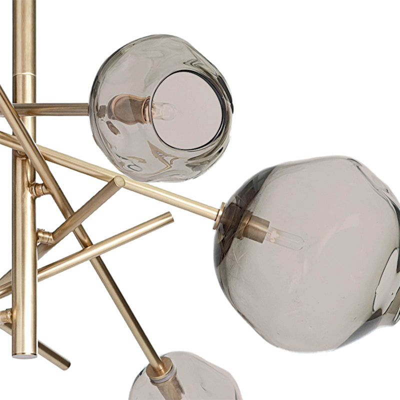 Molten Chandelier Brass