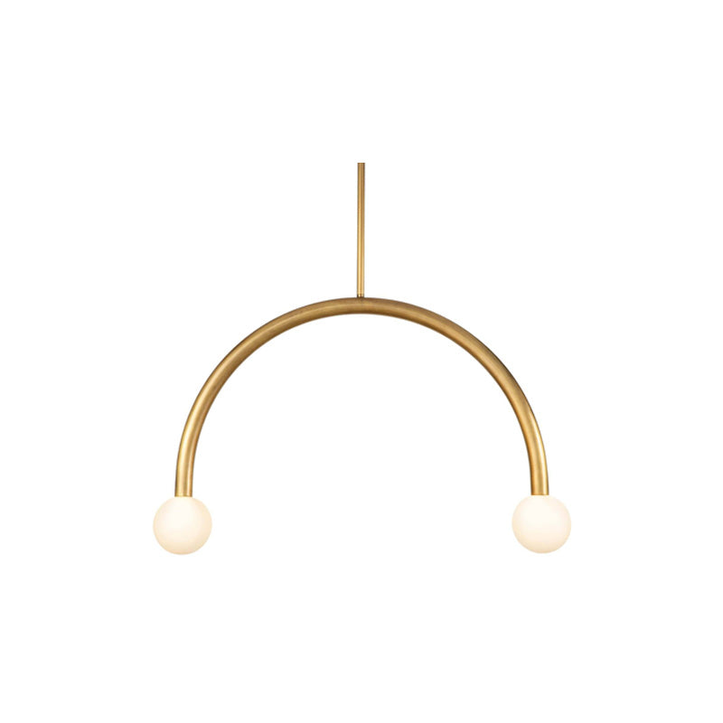 Happy Pendant Large Brass