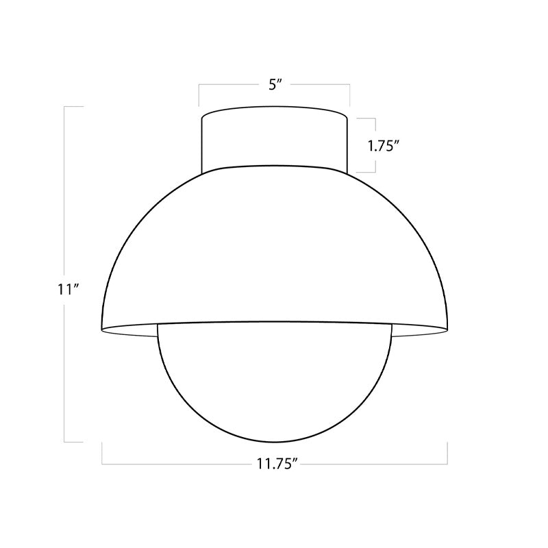 Montreux Flush Mount Bronze