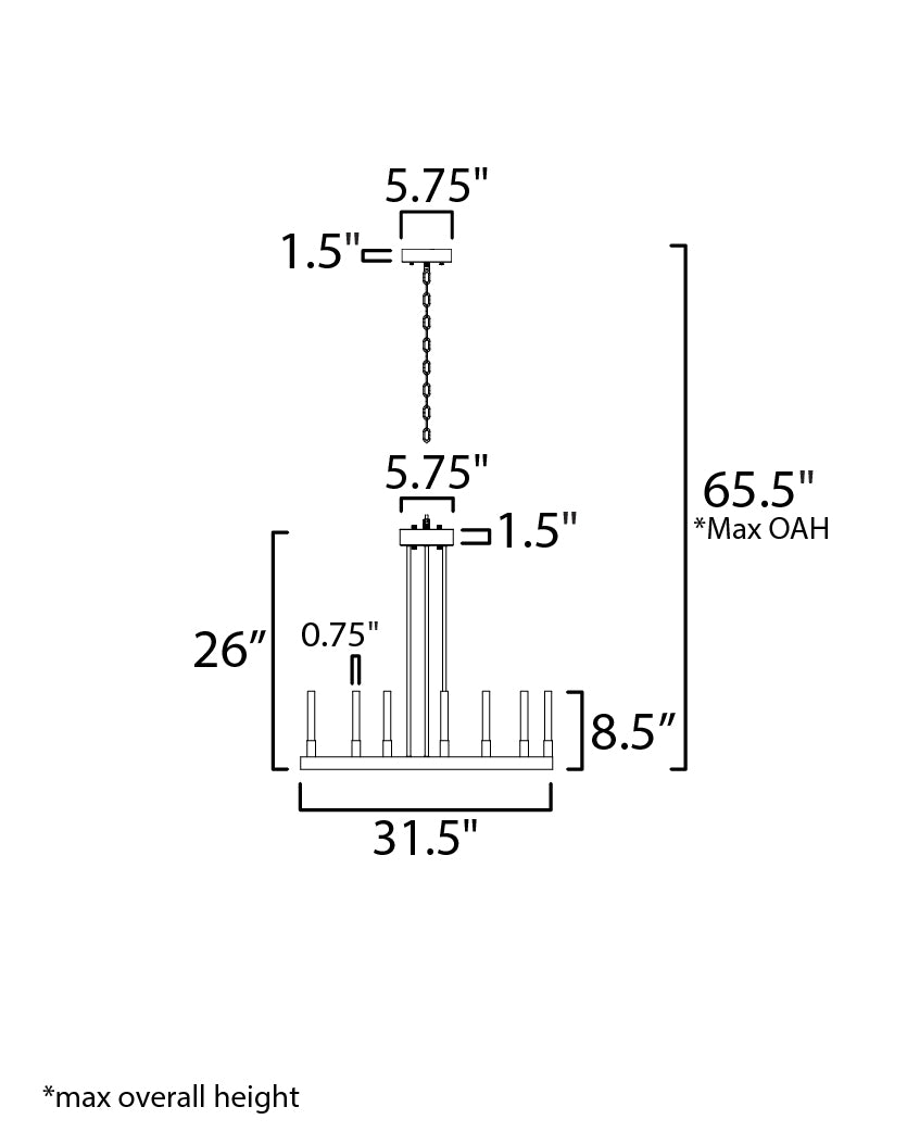 Ovation 12 Luces Negro