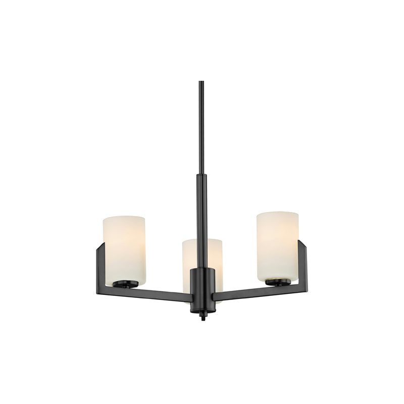 Dart 3 Light Chandelier Black