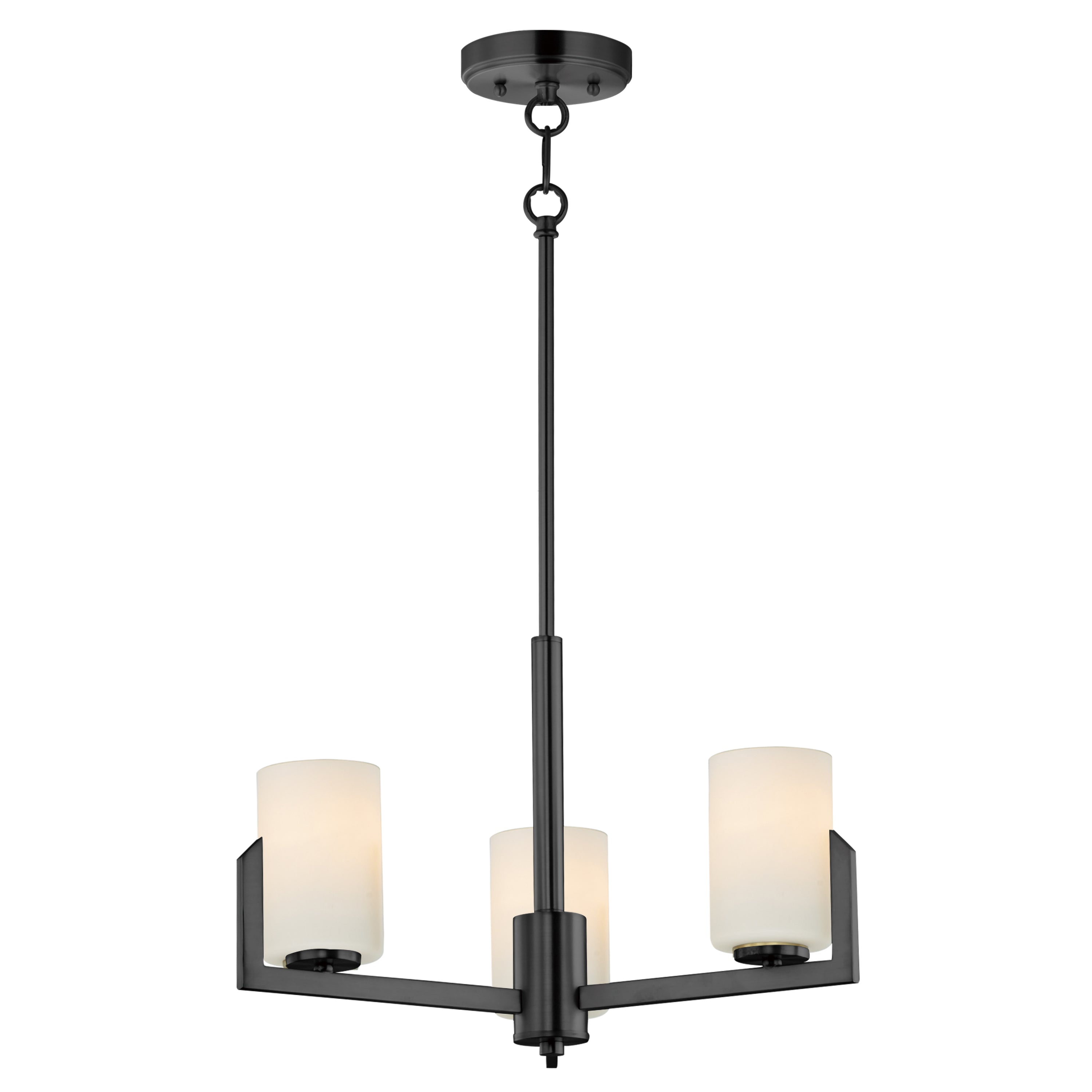 Dart 3 Light Chandelier Black