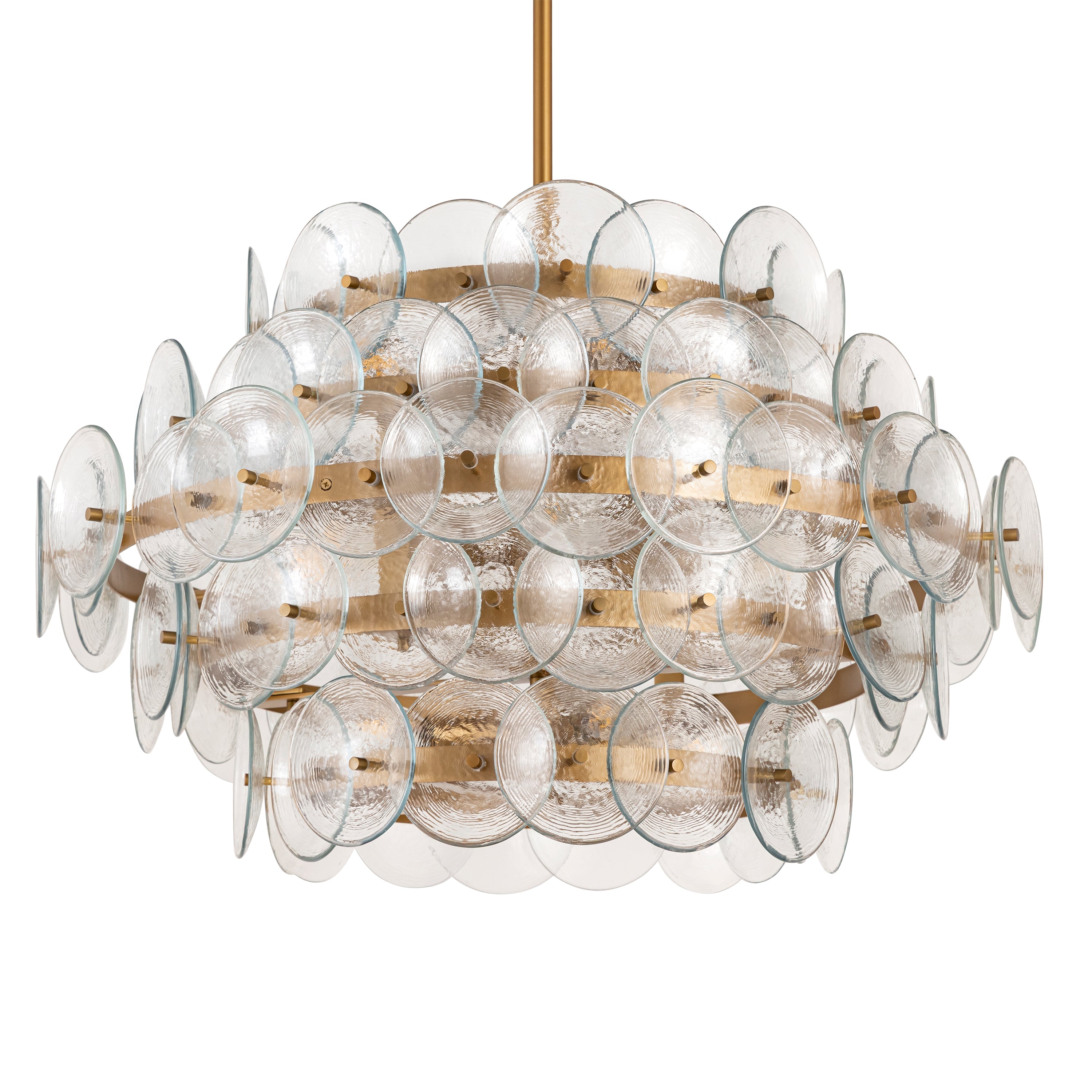 Loren 12 Light Chandelier Weathered Brass