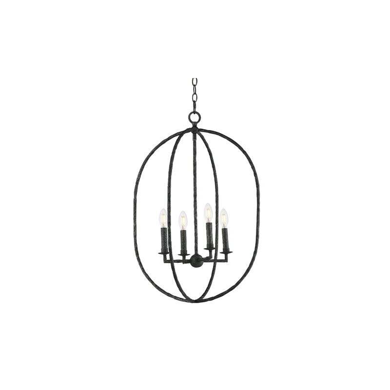 Martel 4 Light Pendant Black
