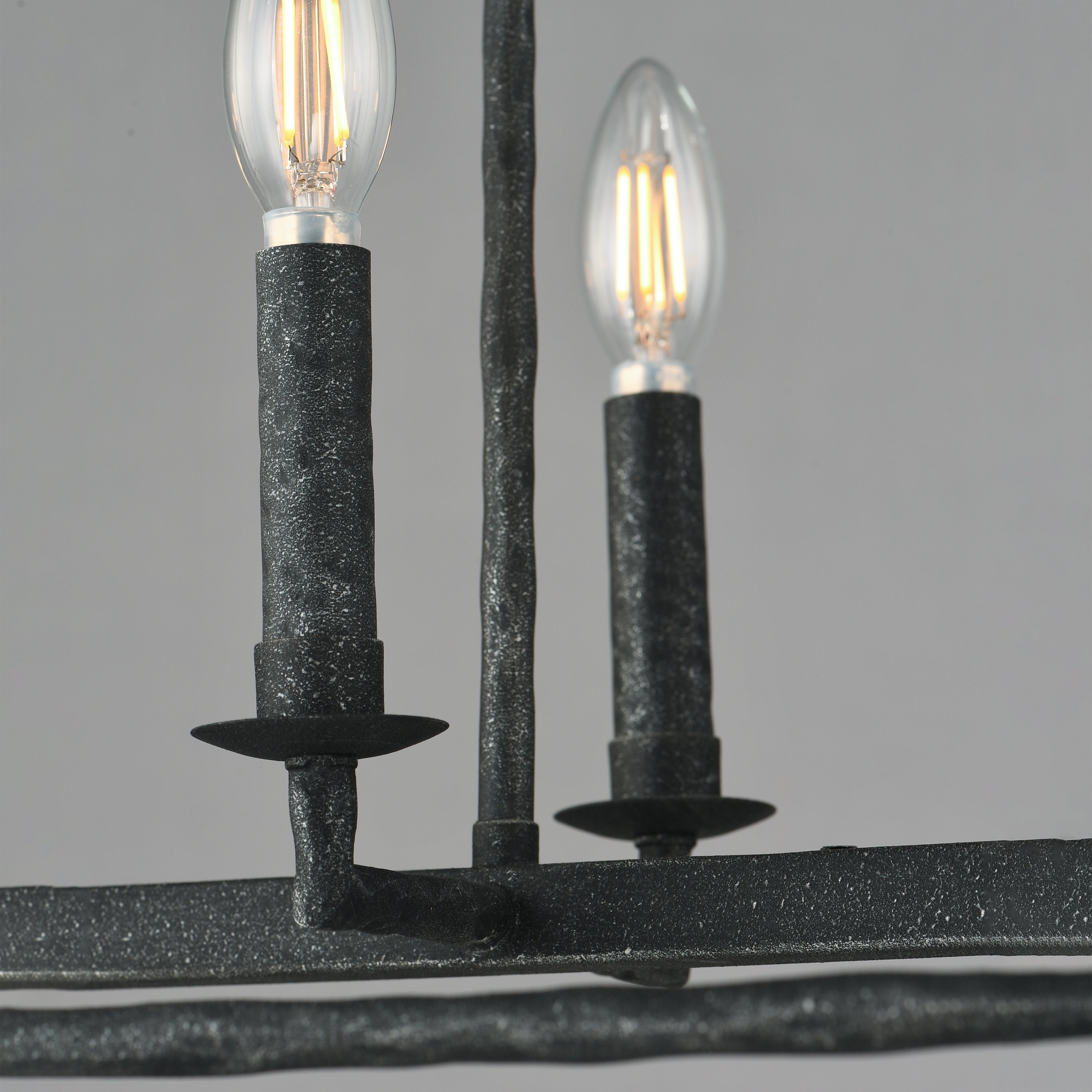 Martel 8 Light Chandelier Black