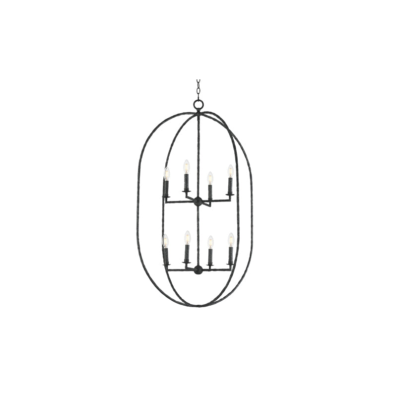 Martel 8 Light Pendant Black