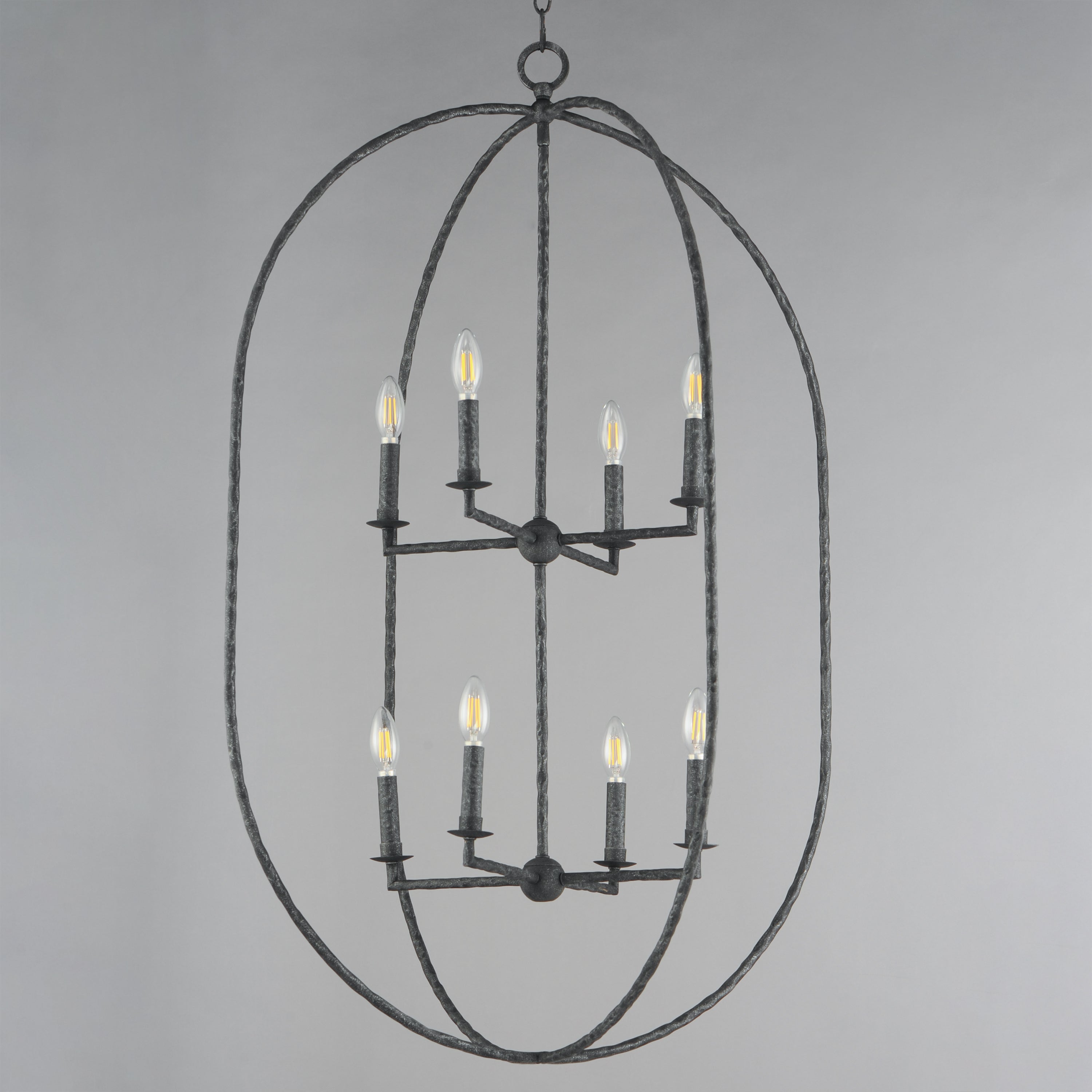 Martel 8 Light Pendant Black