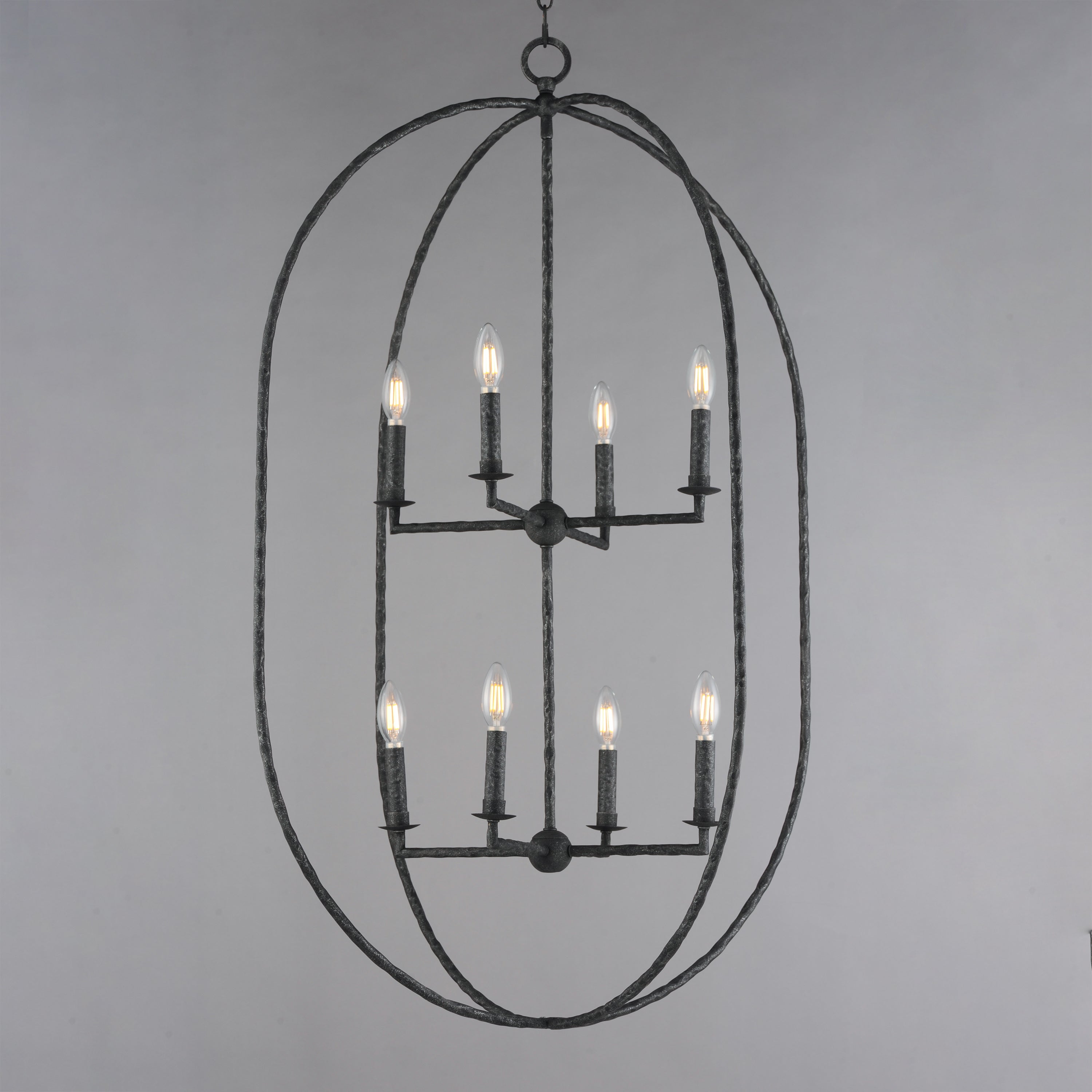 Martel 8 Light Pendant Black