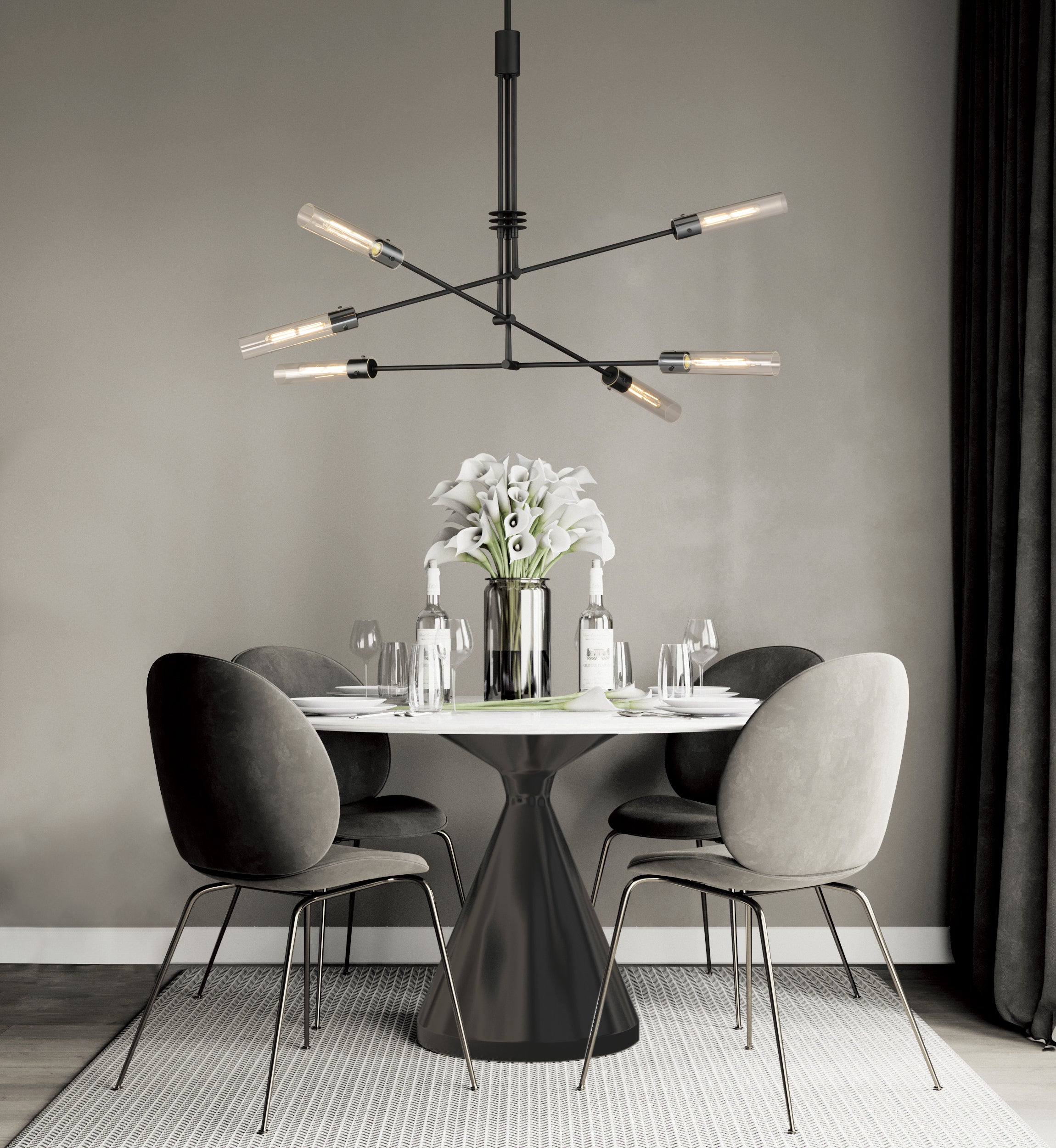 Equilibrium 6 Luces Negro