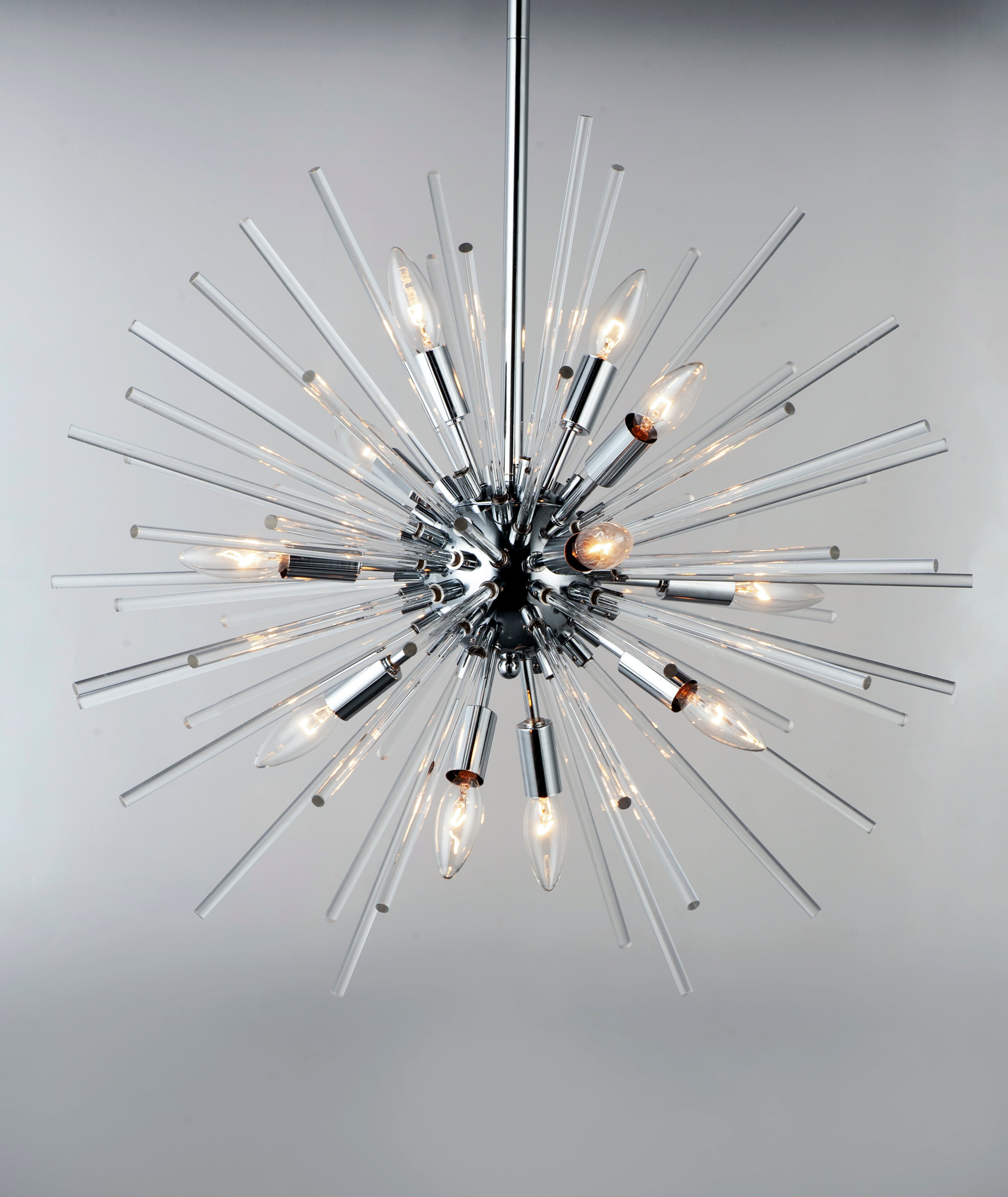 Polaris 12 Light Chandelier Polished Chrome