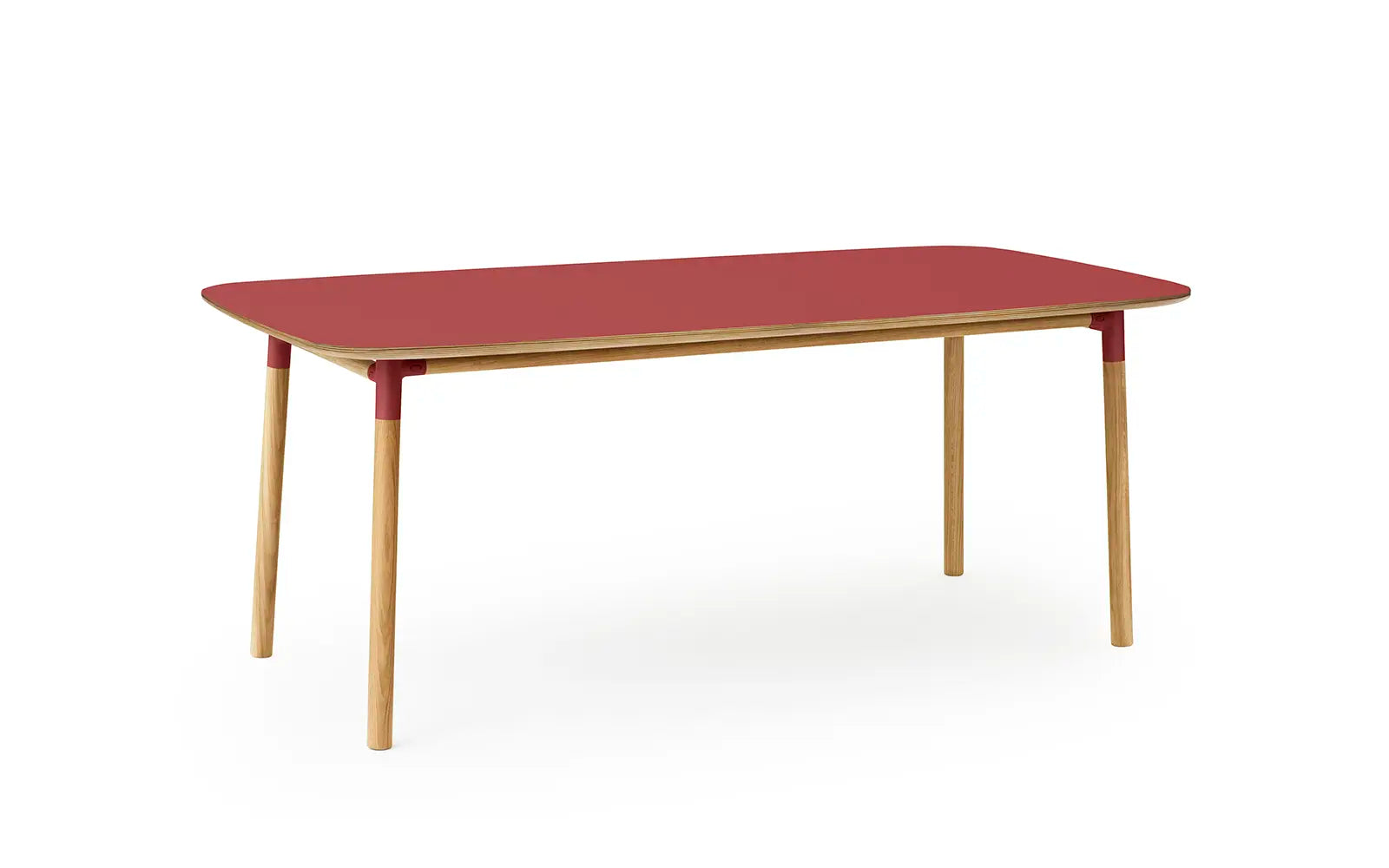 Form Table Large Red/Oak