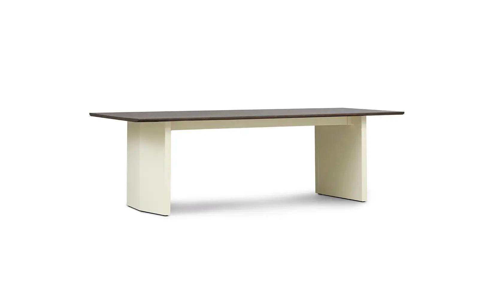 Panel Table Medium Cream/Dark Brown
