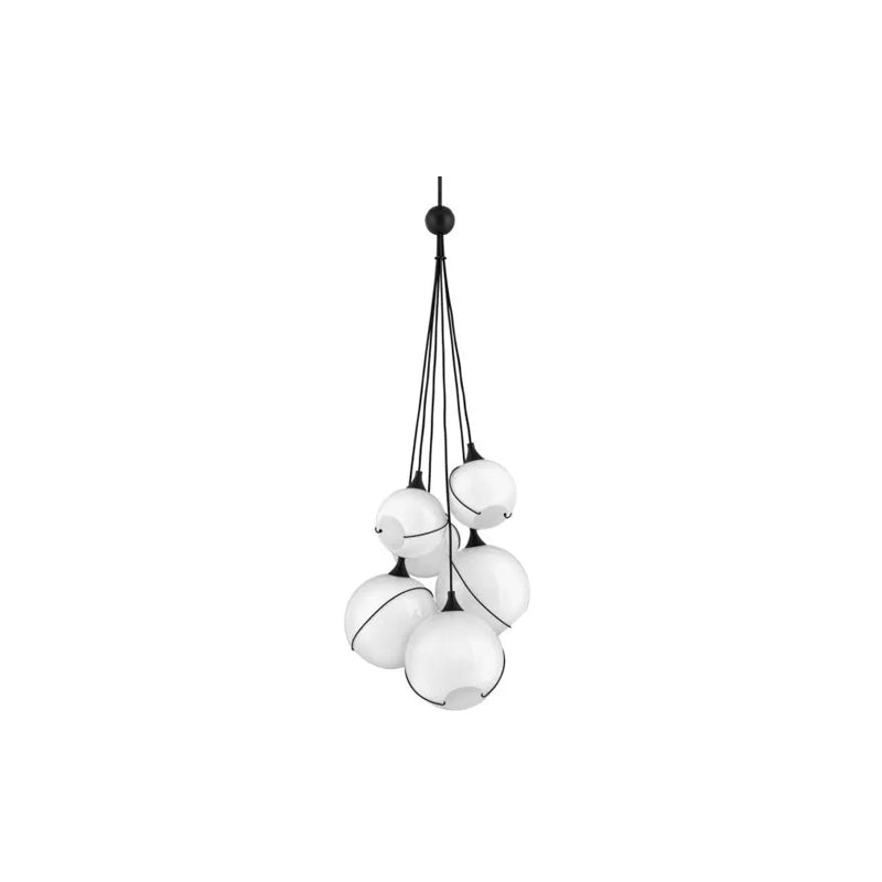 Skye 6 Light Chandelier Black