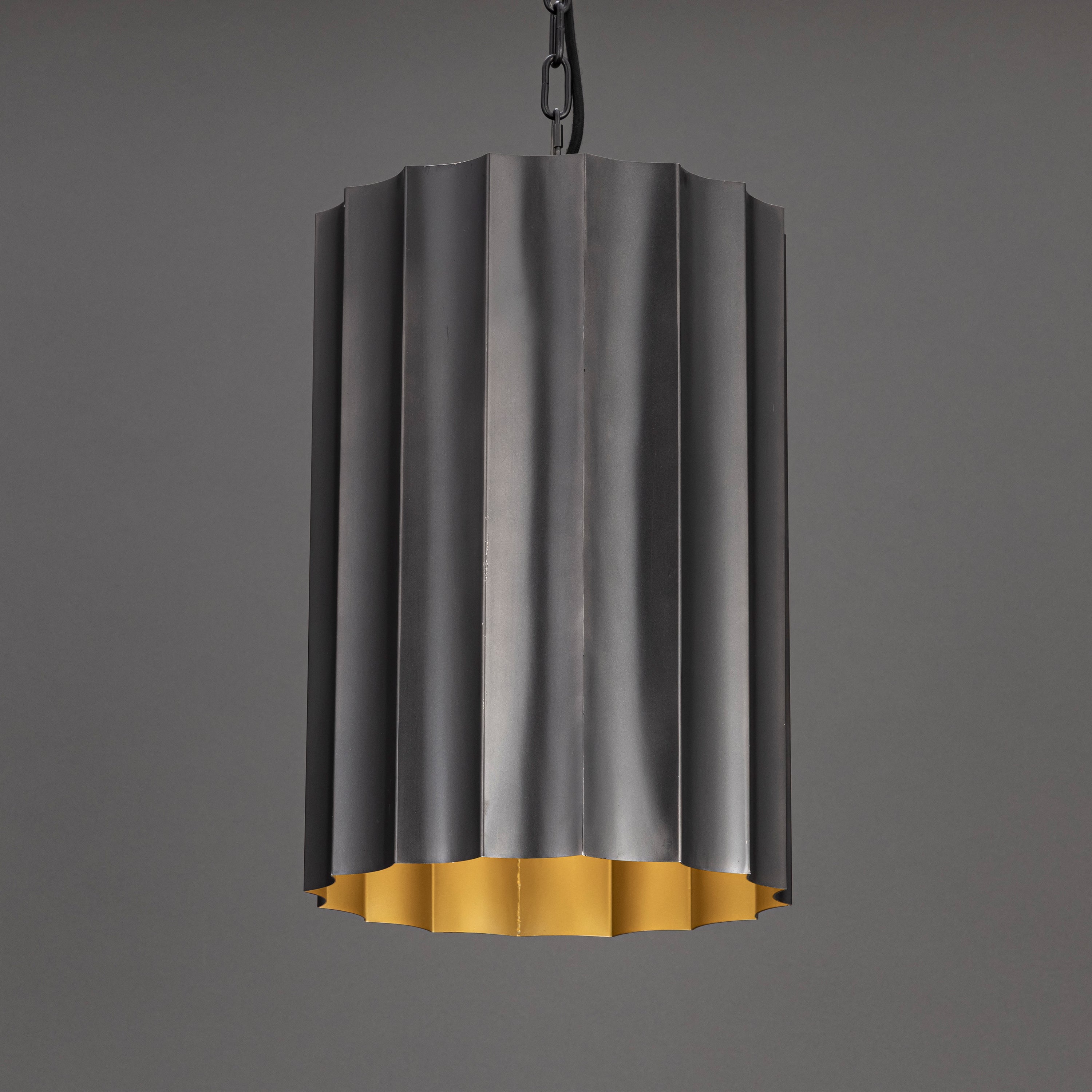Allegra Small Pendant Gunmetal