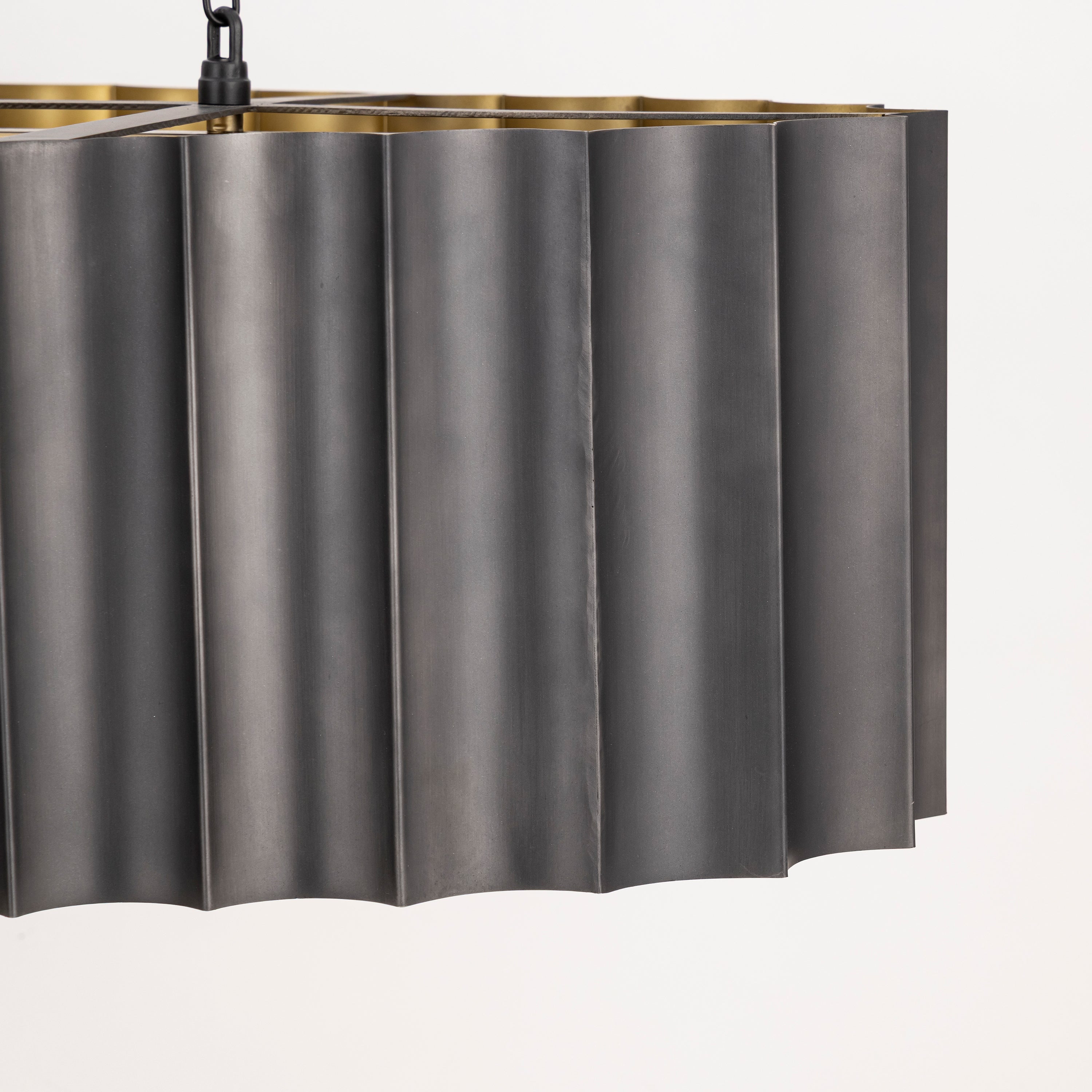 Allegra Linear Pendant Gunmetal