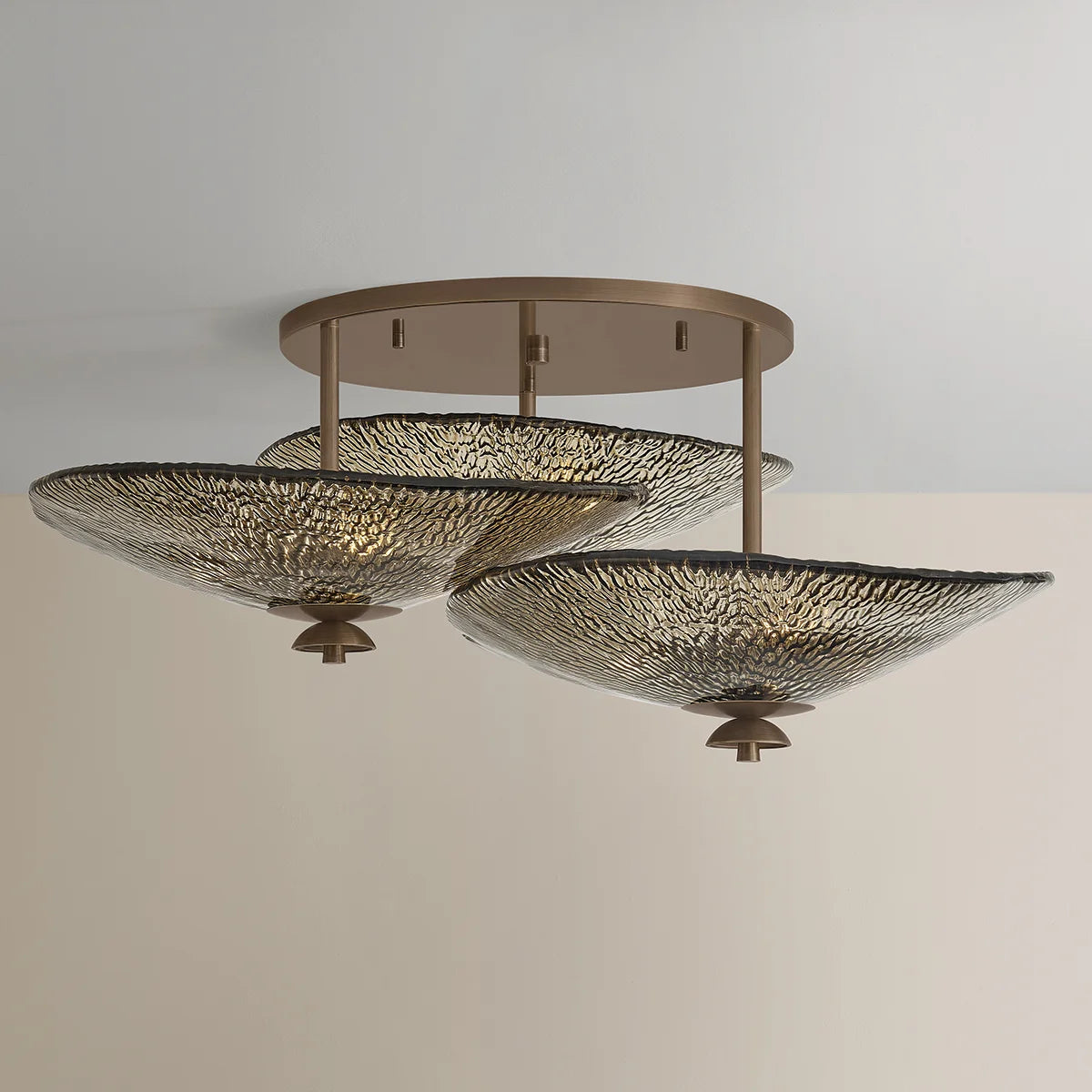 Alba 9 Light Flush Mount Bronze