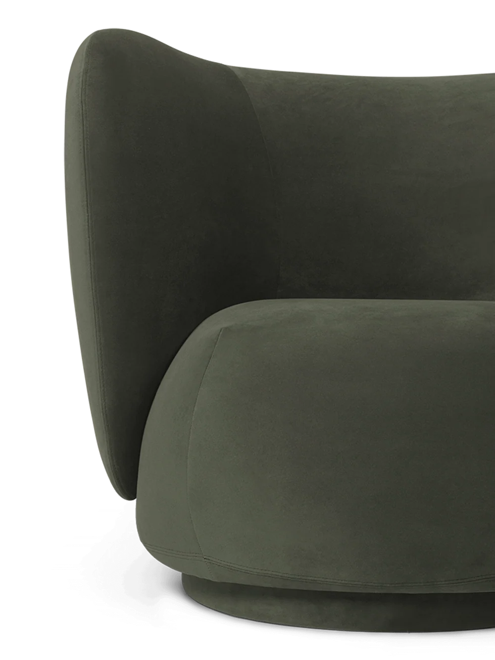 Rico Lounge Chair Rich Velvet Pine