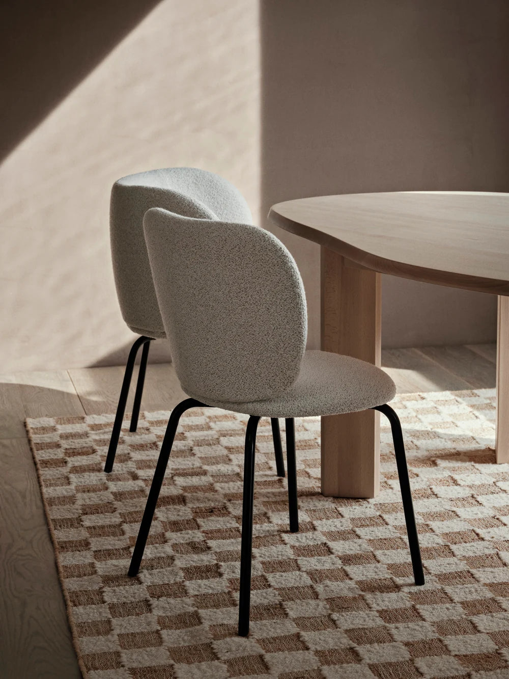 Rico Chair Soft Bouclé Off-White/Sand