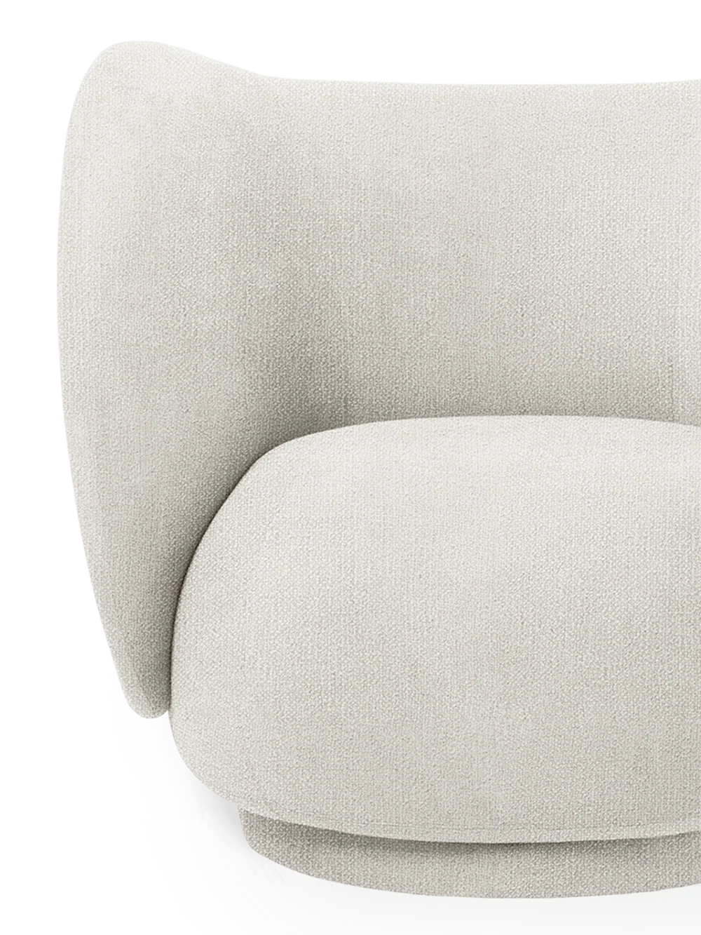 Rico Lounge Chair Buclé Off White