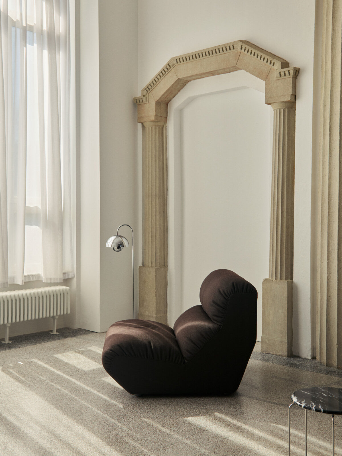 Flowerpot VP12 Floor Lamp Chrome