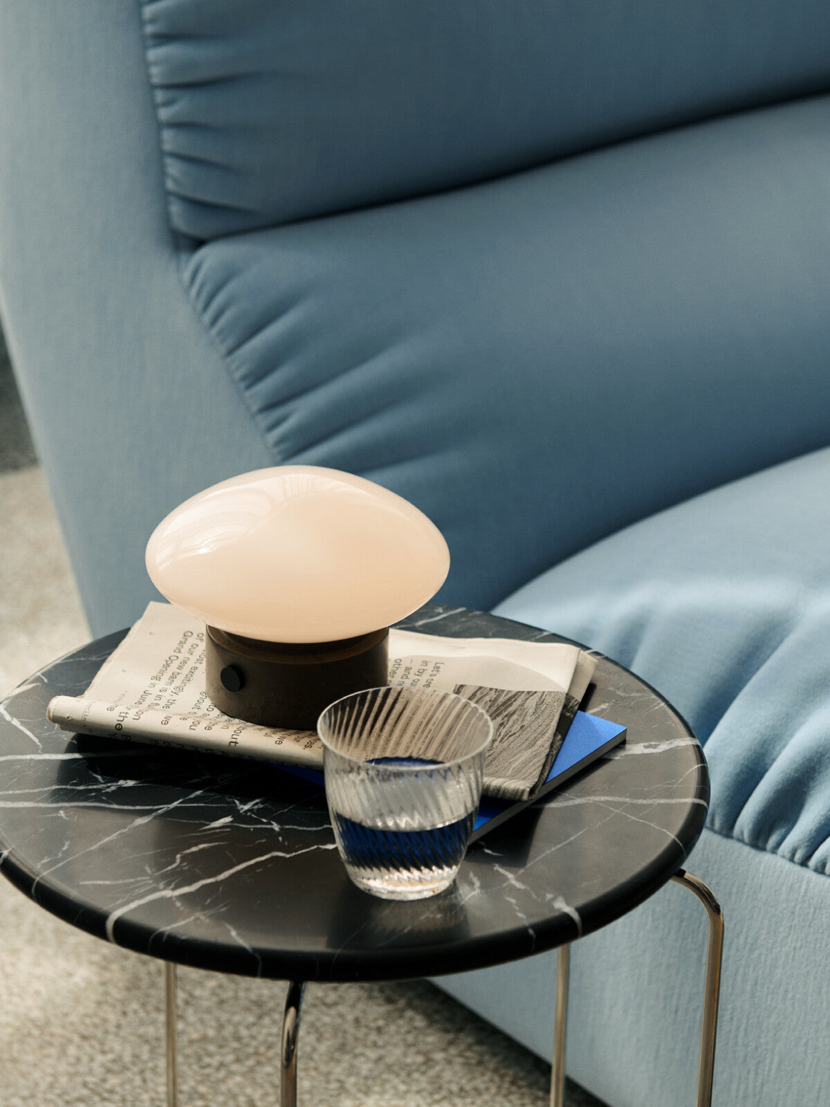 Ware Stool Marble Top VP11 Nero