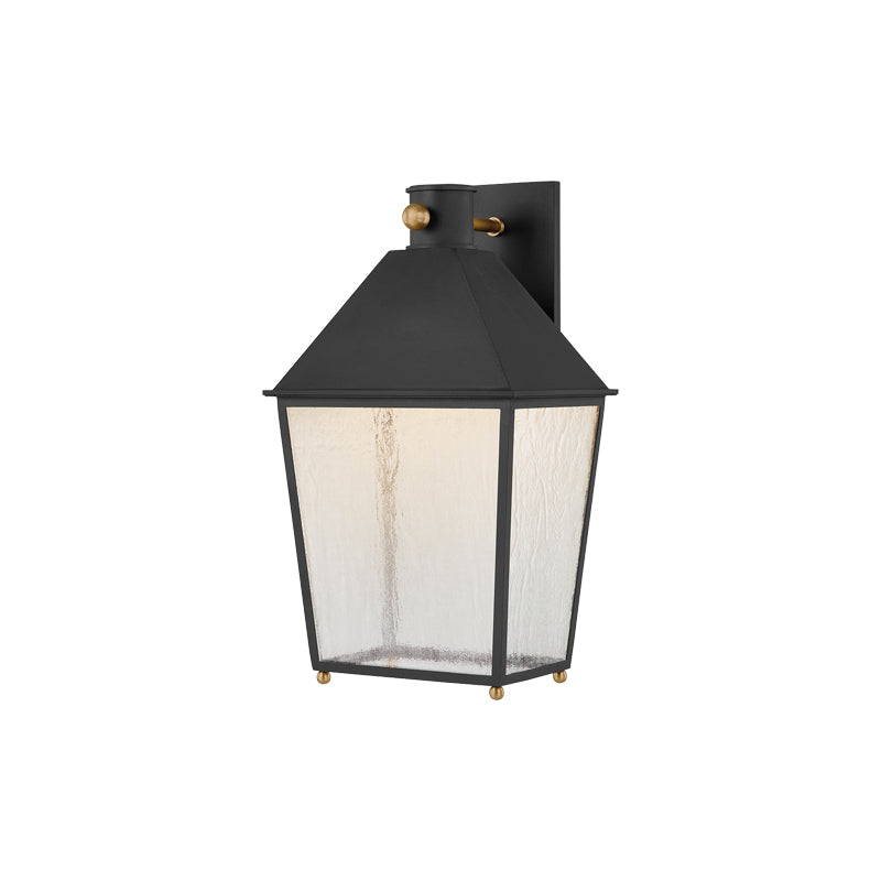 Gladden Lantern Sconce Black Large