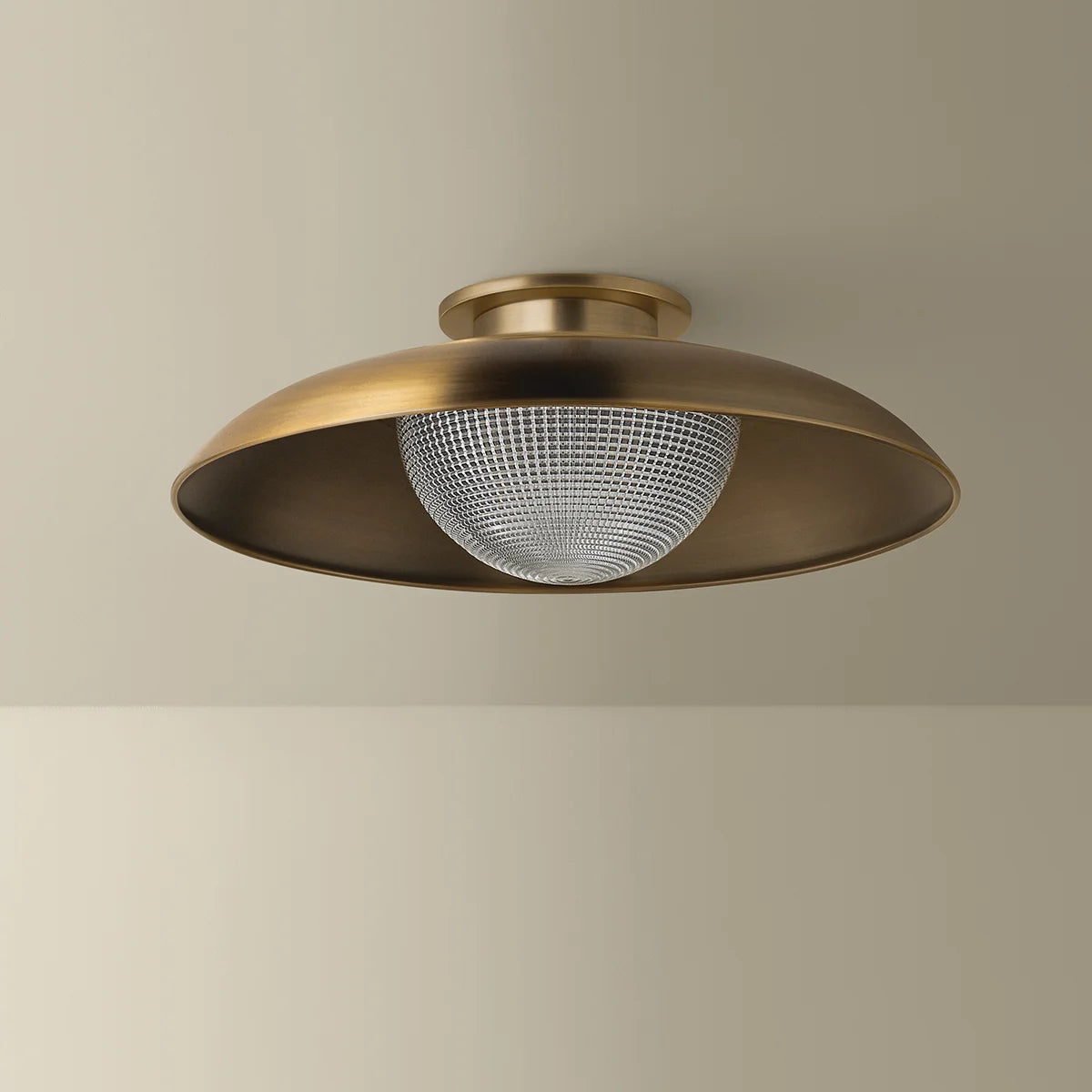 Braxton Flush Mount Brass