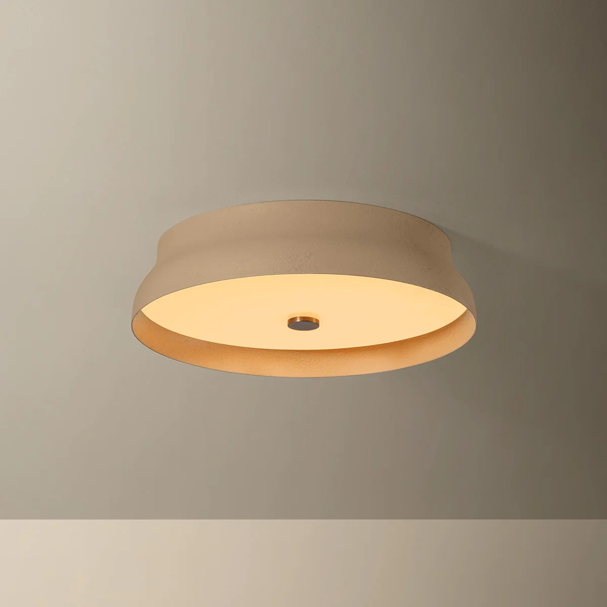 Shore Flush Mount Cream Large