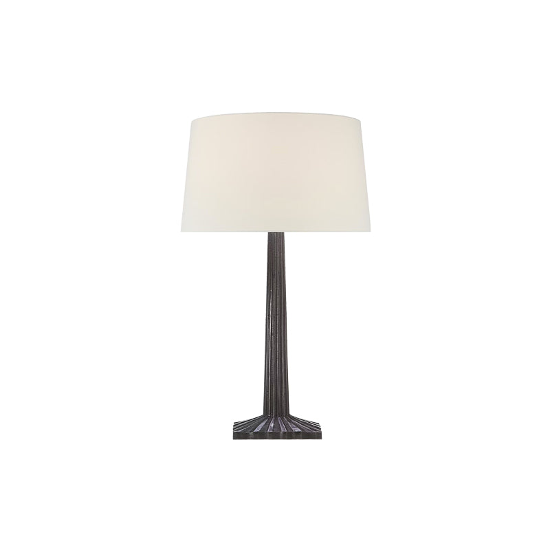Strie Fluted Column Lamp Black
