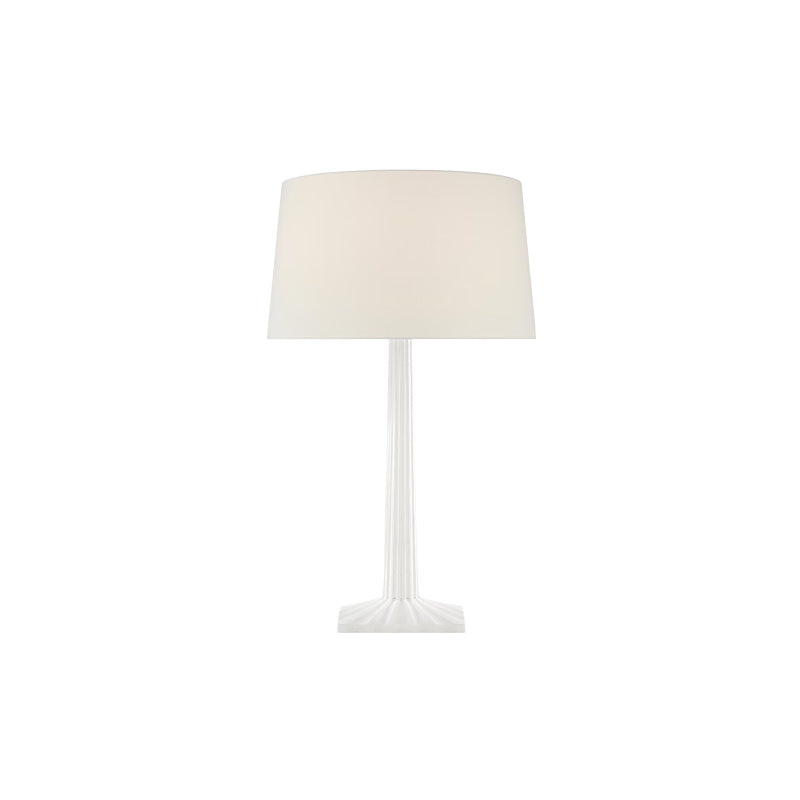 Strie Fluted Column Lamp White