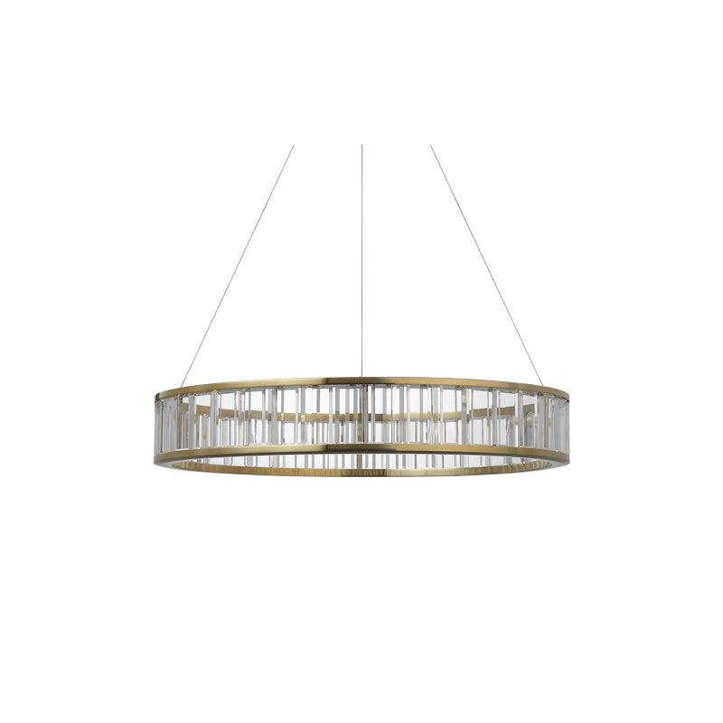 Iterna Chandelier Brass/Crystal