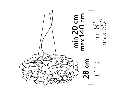 Clizia Pendant Large White