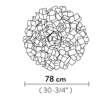 Clizia Pendant Large White