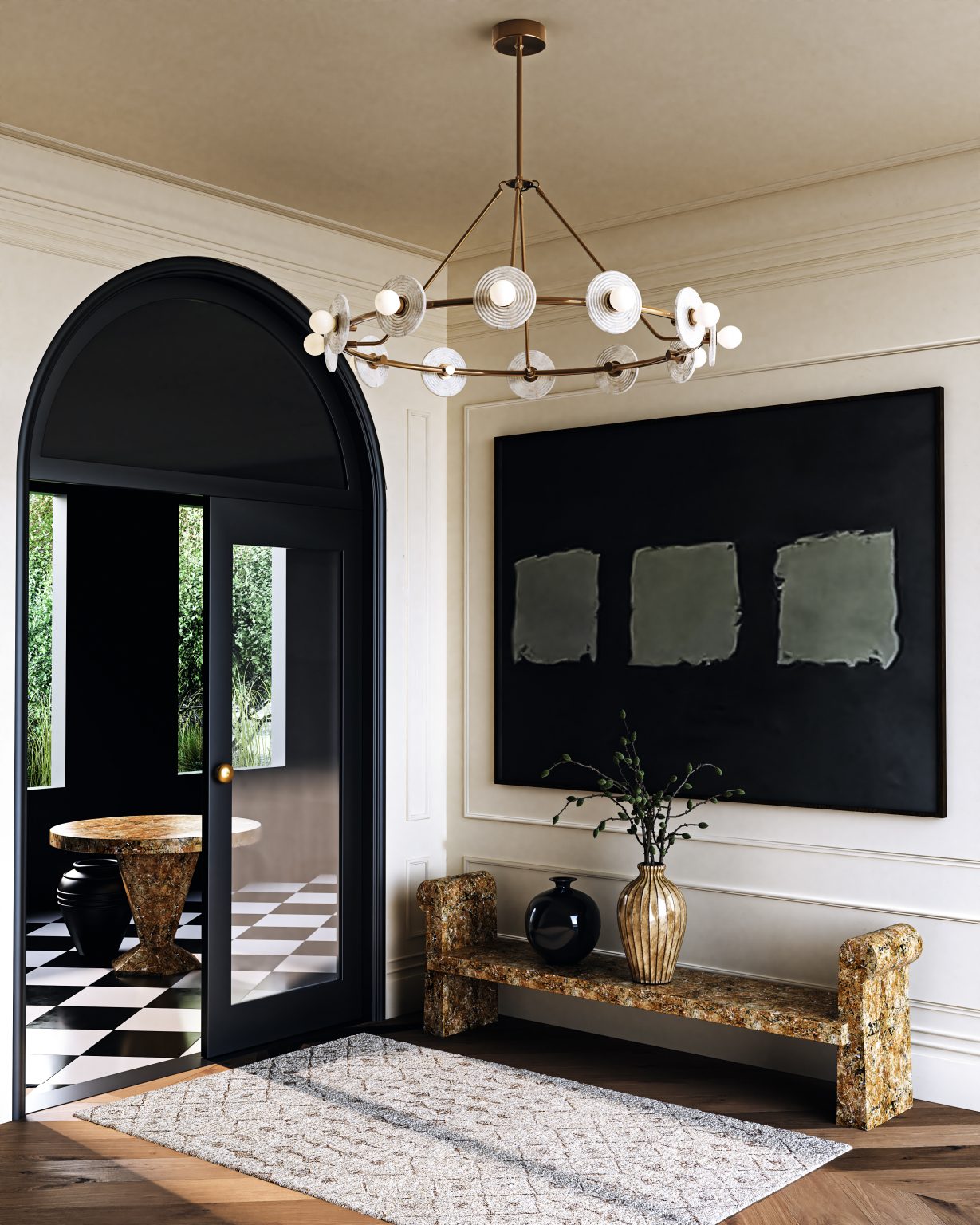 Dahlia Candil Dorado