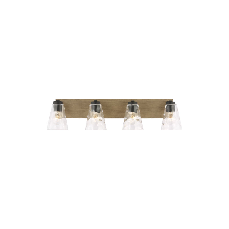 Dunton Four Light Bath Black