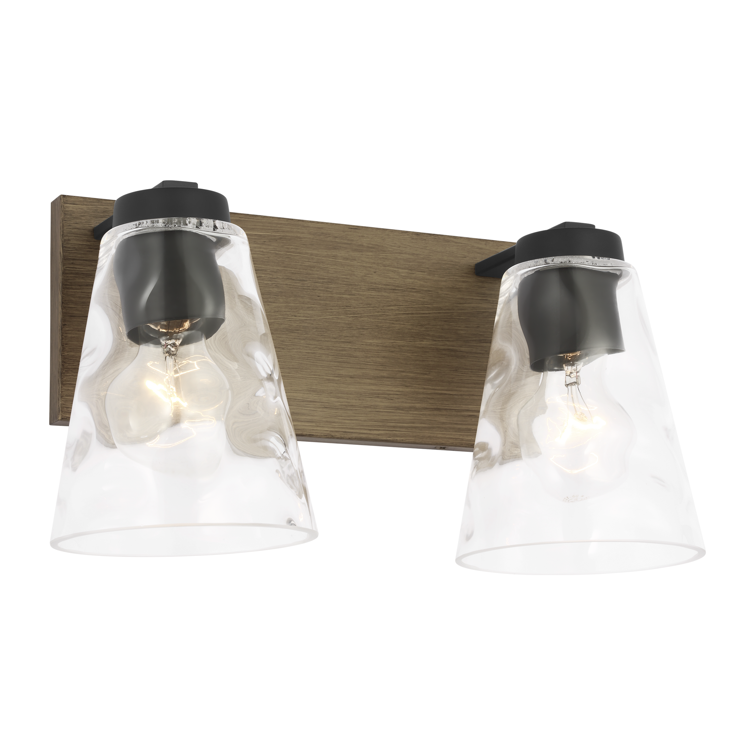 Dunton Two Light Bath Black