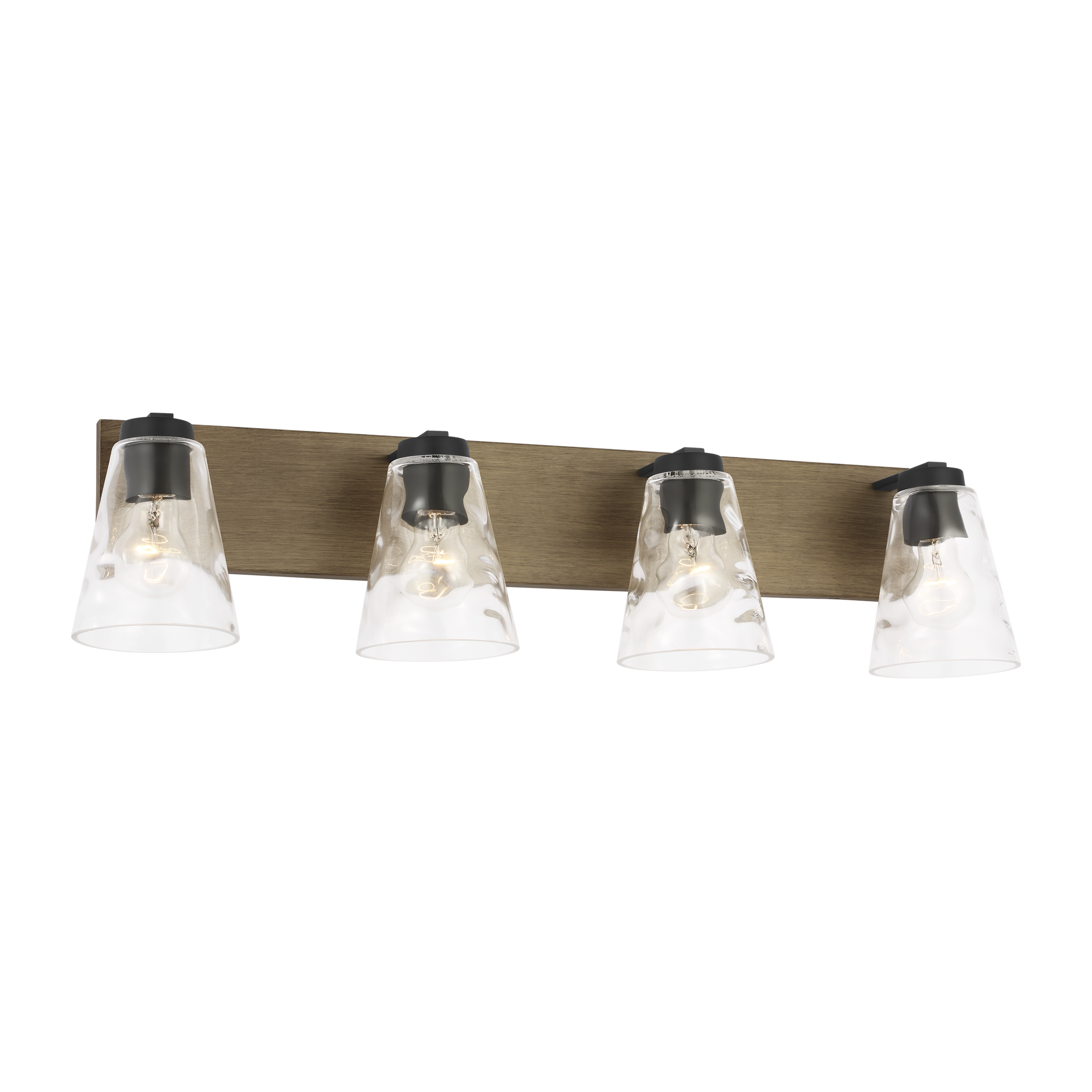 Dunton Four Light Bath Black
